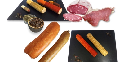 Saucisse de viande avec boyau artificiel 900g - Stoeffler