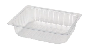 Barquette scellable longue cons.cristal APETPE 164x123x70 1670C