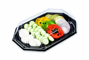 Plat octo 460x310x17mm noir Festipack Plat octo 460x310x17mm noir Festipack