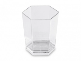 Verrine hexagonal 5cl cristal VER5C Moulipack réutilisable