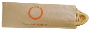 Sachet panini kraft 120x350mm "tu me fais croquer" (1000)
