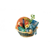 Panier rond BLEU Ø28cm H.9cm (Lot de 5)