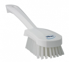 Brosse à main manche court 270 mm Dur BLANC