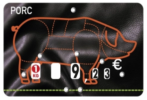 Etiquette 12x8 Presto porc neutre à roul. piques (10)