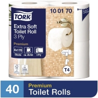 Papier toilette doux 3 plis (Paquet de 40)