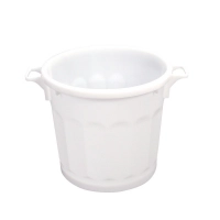 Poubelle 75L blanche sans couvercle Gilac