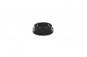 Couvercle noir pour gobelet carton 10/12cl