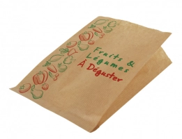 Sac fruit kraft 3kg, 23+8x34cm KRIN156 (Carton de 1000)