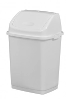 Poubelle avec couvercle à clapet 10L