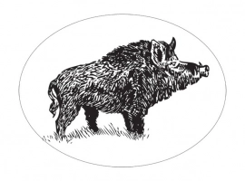 Sanglier azyme 54x40mm (Paquet de 50)