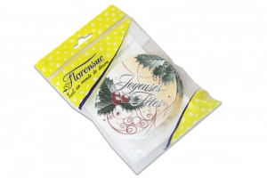 Joyeuses Fêtes azyme 110x86mm (Paquet de 18)