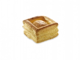 Bouchée carrée beurre 8x8x h.4,8cm (carton de 18) Pidy
