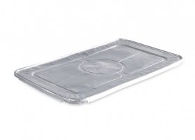 Couvercle alu pour barquette 1/1 gastro (525x325x18mm) Couvercle alu pour barquette 1/1 gastro (525x325x18mm)