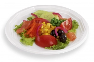 Assiette ronde blanche (200x19mm) ARBC205 Rondopack