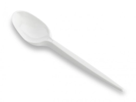 Cuillère blanche petit couvert 125mm réutilisable