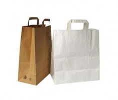 Sac kraft blanc 230+80x360 (500)