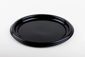 Plat PVC rond noir diam. 40 Plat PVC rond noir diam. 40