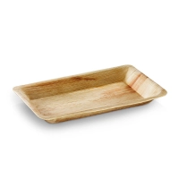 Assiette palmier rectangulaire 16x24cm