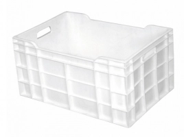 Caisse pleine 600x600x300m 60L blanc Gilac