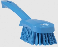 Brosse à main manche court 270mm Dur BLEU