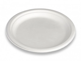 Assiette rondes fibres végétales 230x20mm ivoire Rondopack