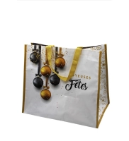 Sac cabas PP tissé 400x240x350 Joyeuses fêtes 23/24