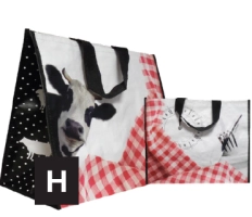 Sac cabas PP tissé 400/200x350 Boucherie Charcuterie (100)