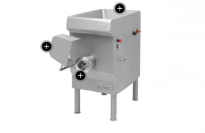 Hachoir Dadaux TX114 COMPACT - Triphasé - Double Coupe