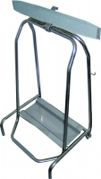 Poubelle ciseaux inox pour sac 110L