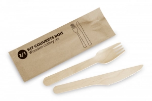 Couvert KIT Bois BIO CO+FO Servipack
