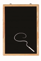 Tableau noir 45x65cm Ecritou neutre, cadre naturel vernis