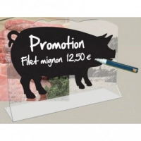 Chevalet comptoir 30x18cm Funny Cochon (pqt de 3)