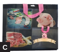 Sac cabas PP non tissé 375/170x400 Boucherie (100)