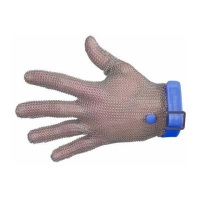 Gant de proctection cotte de mailles inox réversible BLEU