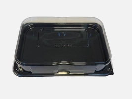 Combo plateau rectangulaire couvercle PET Ultimate 35x24cm (25) Combo plateau rectangulaire couvercle PET Ultimate 35x24cm (25)