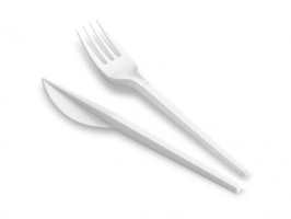 Couvert KITB2 blanc CO, FO sachet transp. Servipack