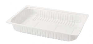 Barquette scellable longue cons. blanche PSEVOHPE  298x187x110 29110