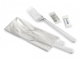 Couvert KIT Bois BIO FO+CO+CU+SE Sel/Poivre Servipack Couvert KIT Bois BIO FO+CO+CU+SE Sel/Poivre Servipack