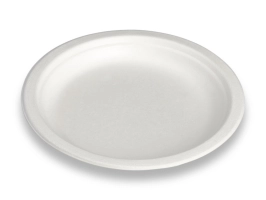 Assiette ronde 180mm fibres végétales
