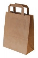 Sachet kraft brun écorné 165x265