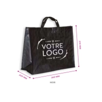 Sac reutilisable polypropylène tissé 360x200x270 personnalisé recto