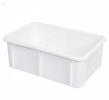 Bac plastique blanc 35L 590x390x215mm Gilac