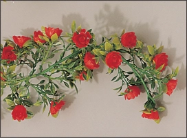 Guirlande roses rouges 180cm
