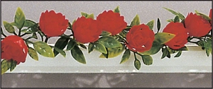 Séparateur roses rouges (Boîte de 12x25cm)