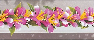 Séparateur fleur prunier (Boîte de 12x25cm)