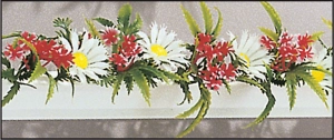 Séparateur fleur de la passion/marguerite (Boîte de 12x25cm)
