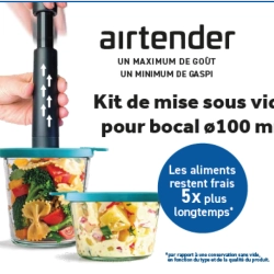 Découvrez le kit de mise sous vide Airtender