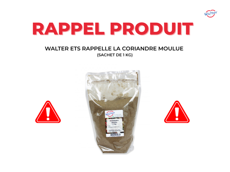 Rappel de produit pour des raisons de sécurité