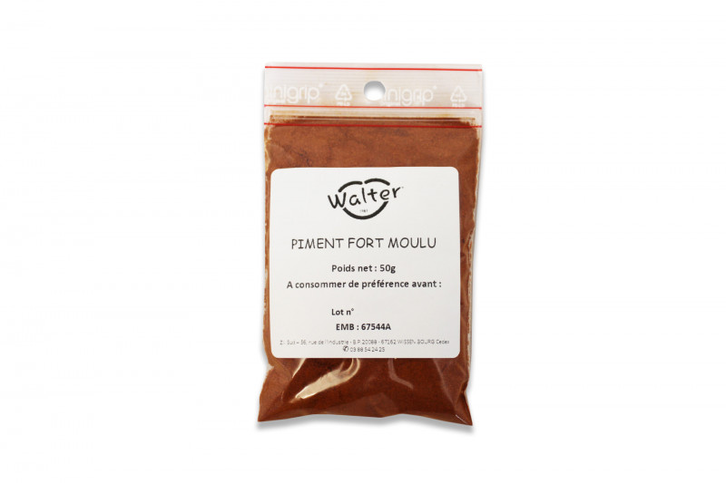 Piment fort en poudre / moulu en Sachet de 100gr - SAMIA par chez